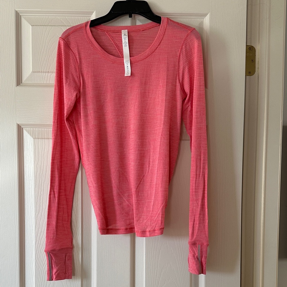 Lululemon Athletica Coral Long Sleeve Tee